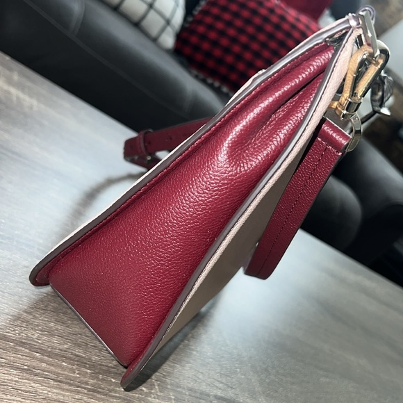 EUC Kate Spade Crossbody Bag Pink & Purple with Snakeskin - Picture 6 of 12